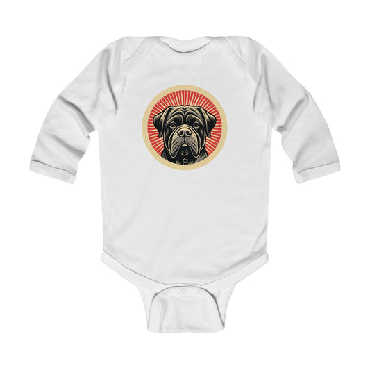 Bullmastiff Long Sleeve Bodysuit for Infants
