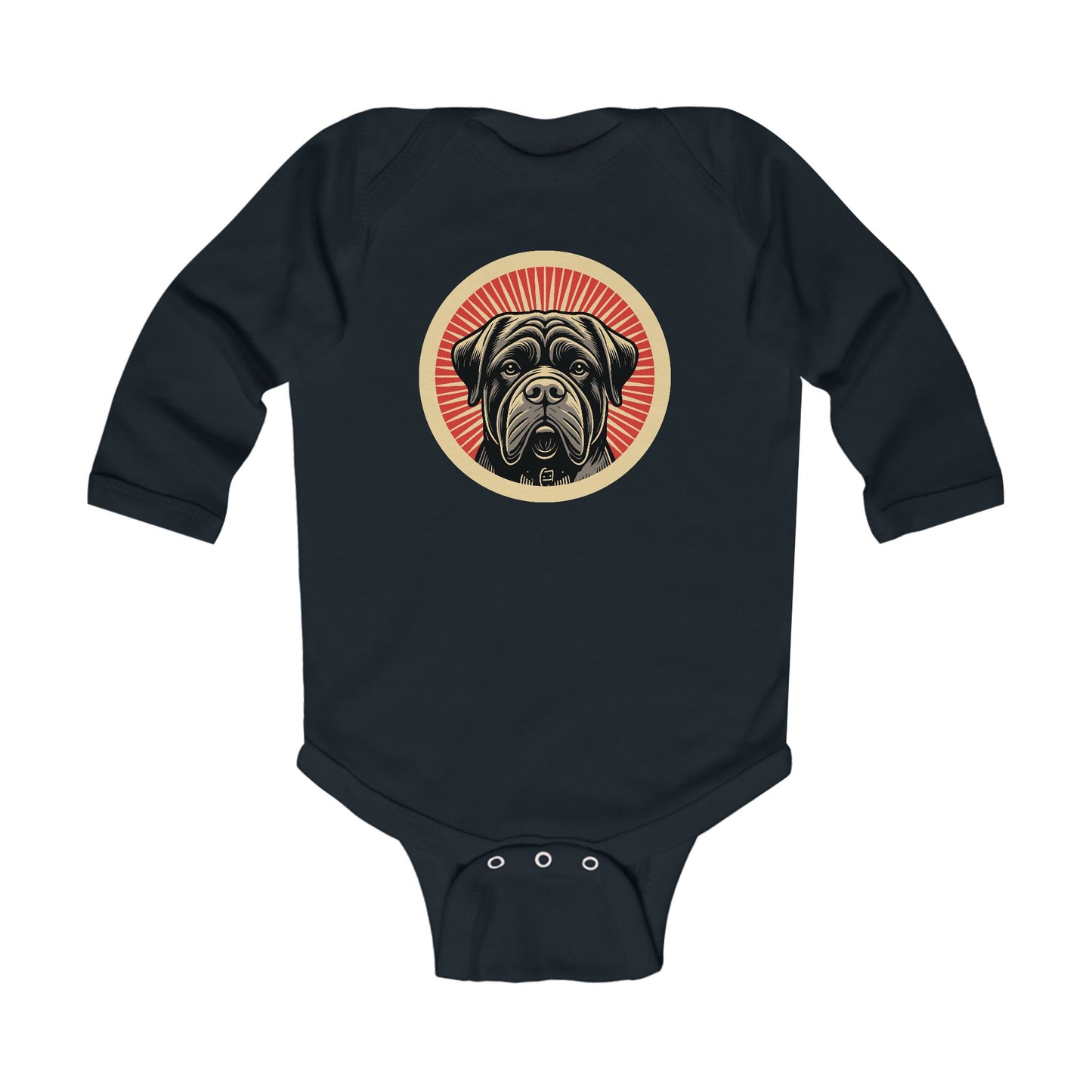 Bullmastiff Long Sleeve Bodysuit for Infants
