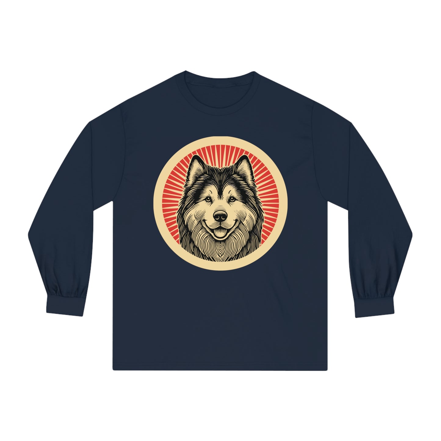 Alaskan Malamute Long Sleeve Tee for Adults