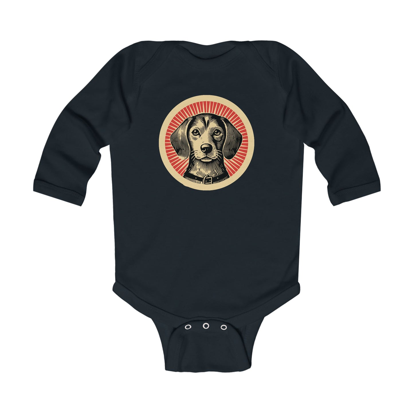 Beaglier Long Sleeve Bodysuit for Infants