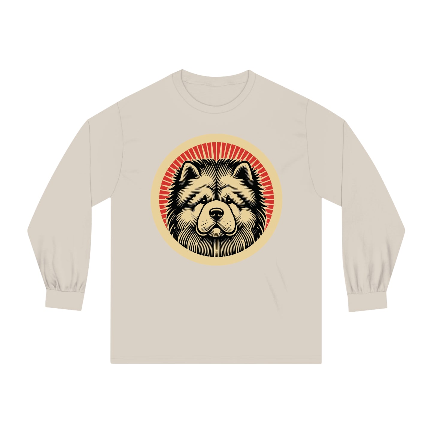 Chow Chow Long Sleeve Tee for Adults