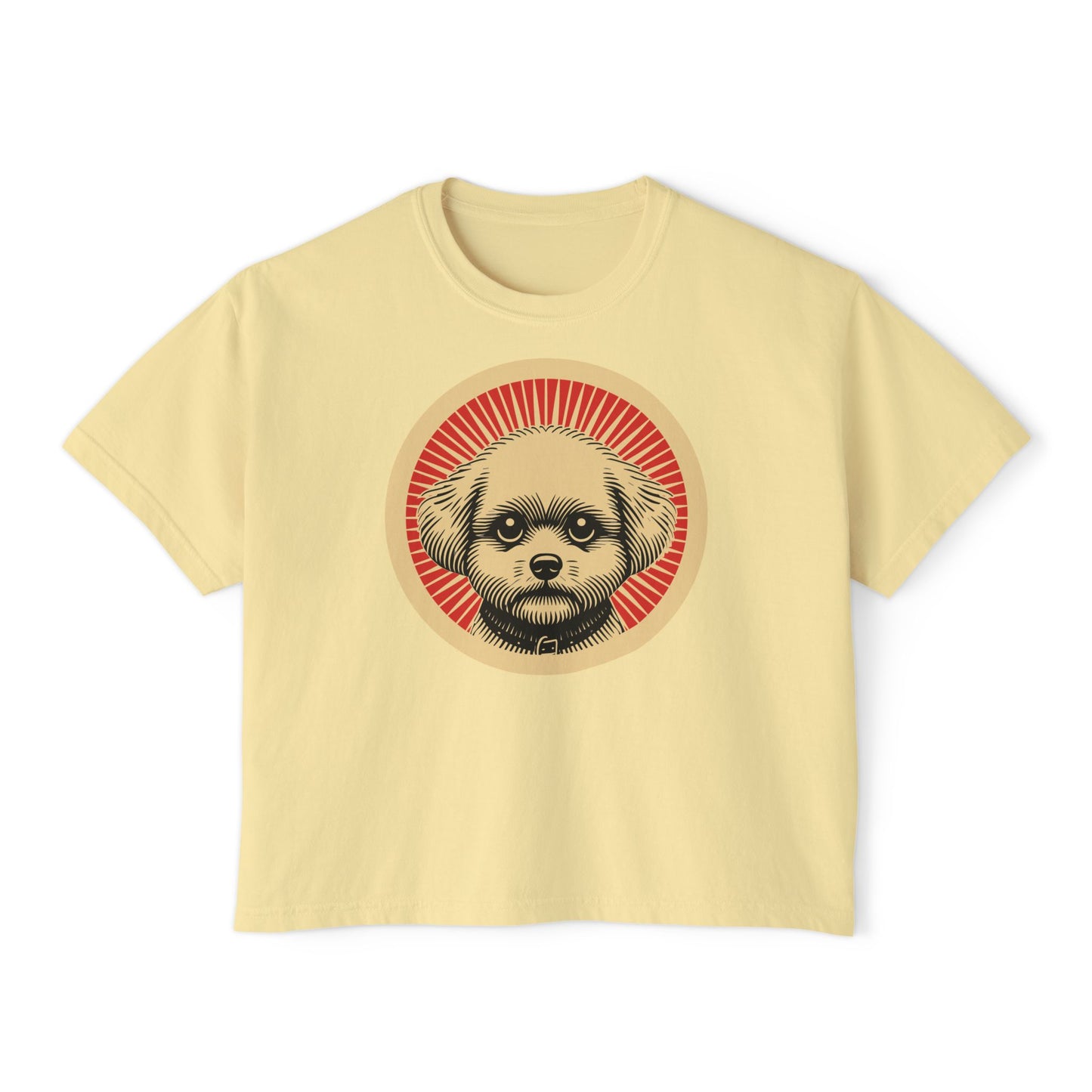 Bichon Frise Boxy Tee for Women