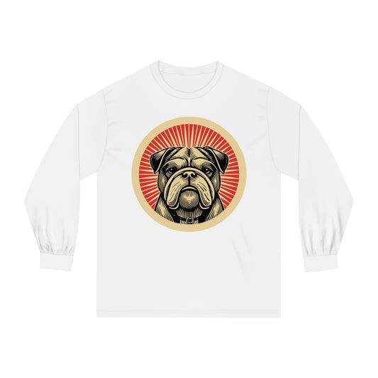 Bulldog Long Sleeve Tee for Adults