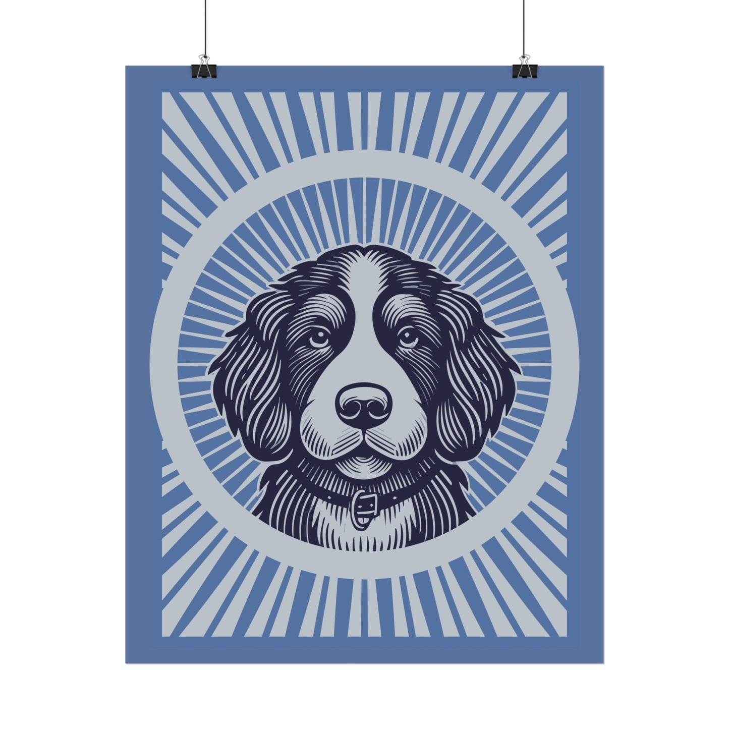 Bernedoodle Art Print