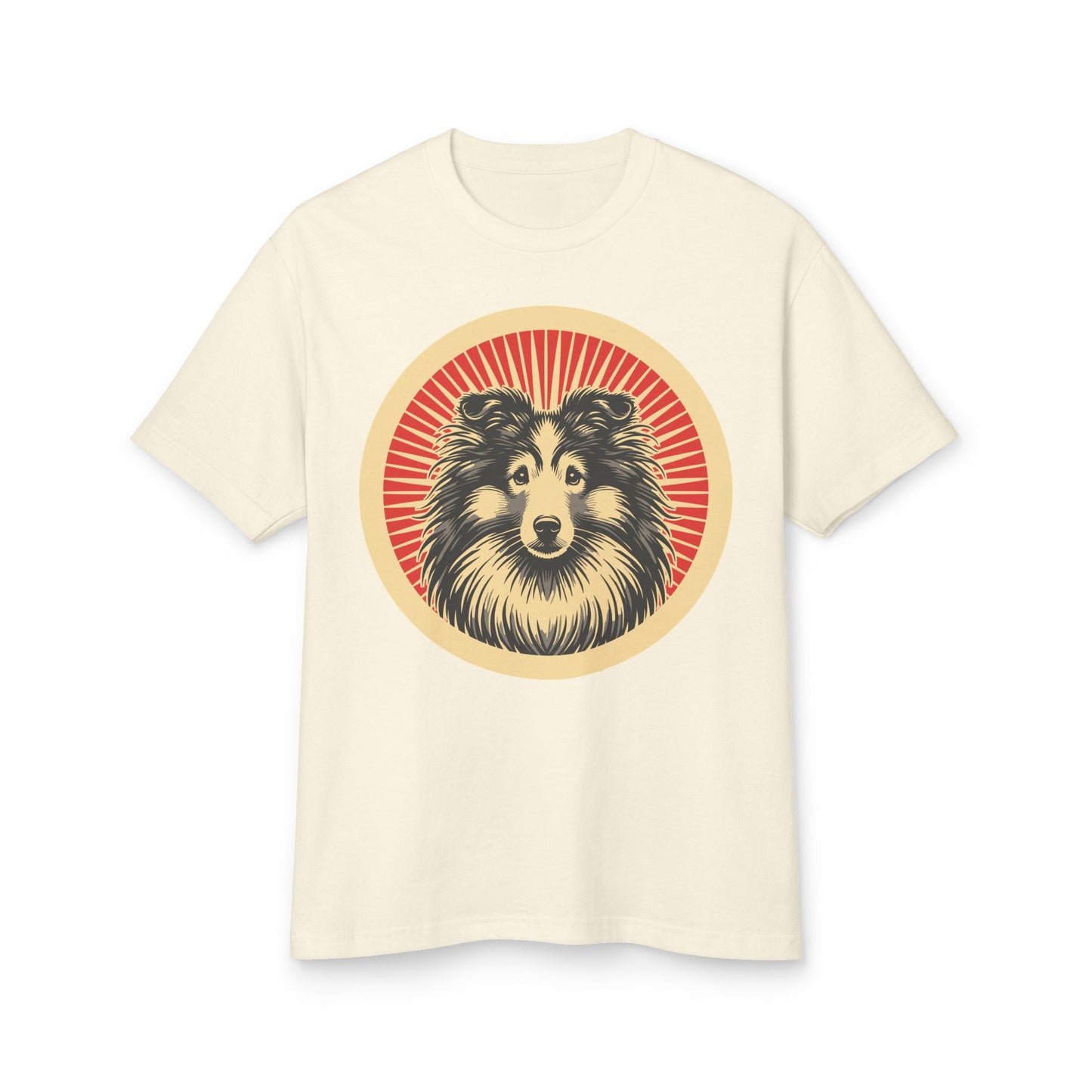 Shetland Sheepdog Heavyweight Cotton T-Shirt for Adults