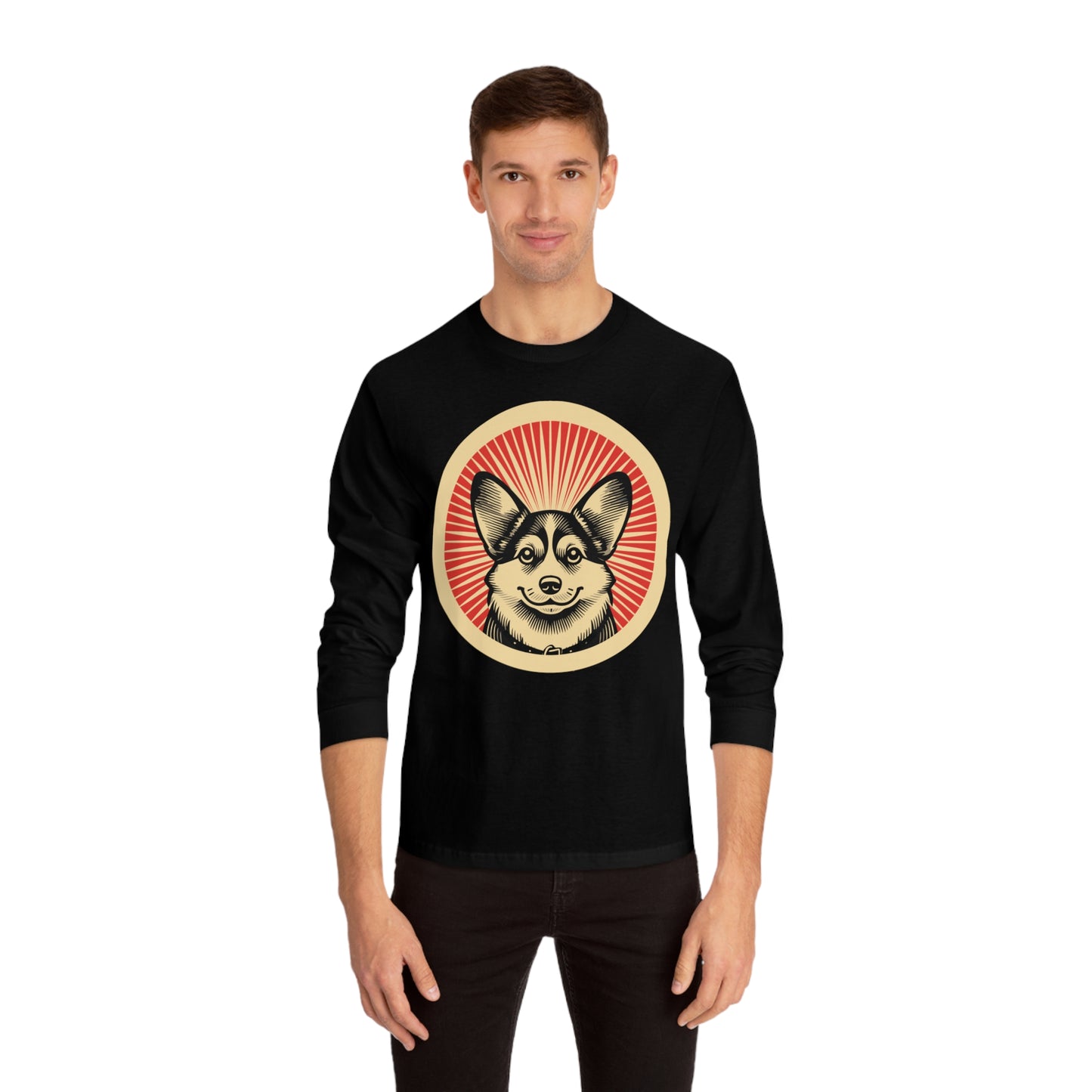 Pembroke Welsh Corgi Long Sleeve Tee for Adults