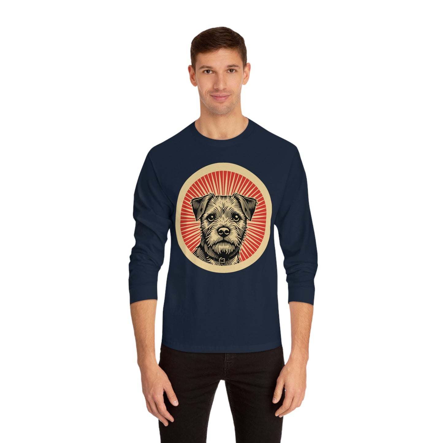 Border Terrier Long Sleeve Tee for Adults