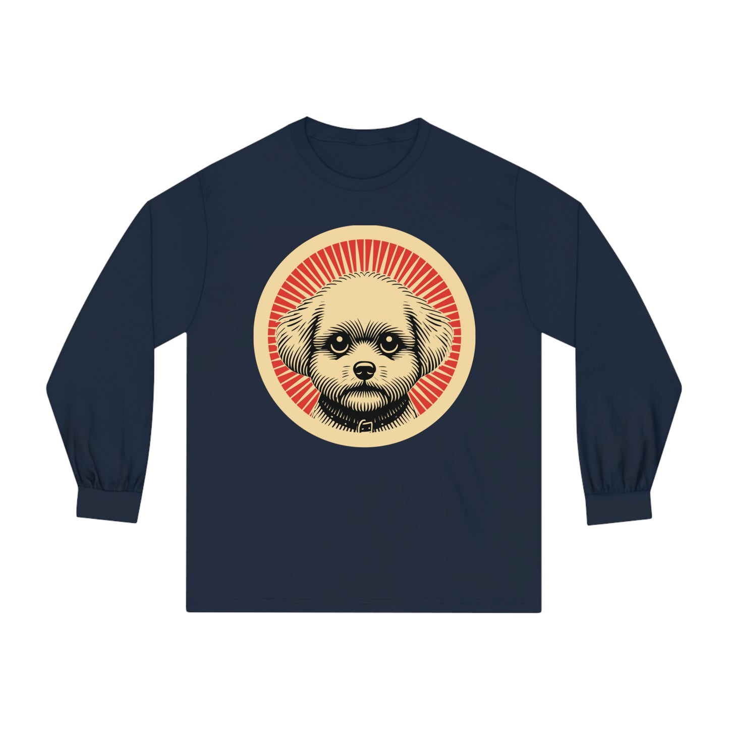 Bichon Frise Long Sleeve Tee for Adults