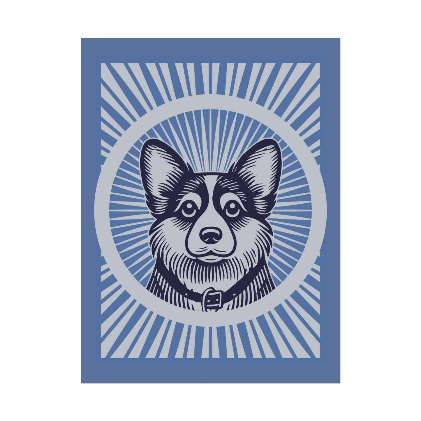 Corgipoo Art Print