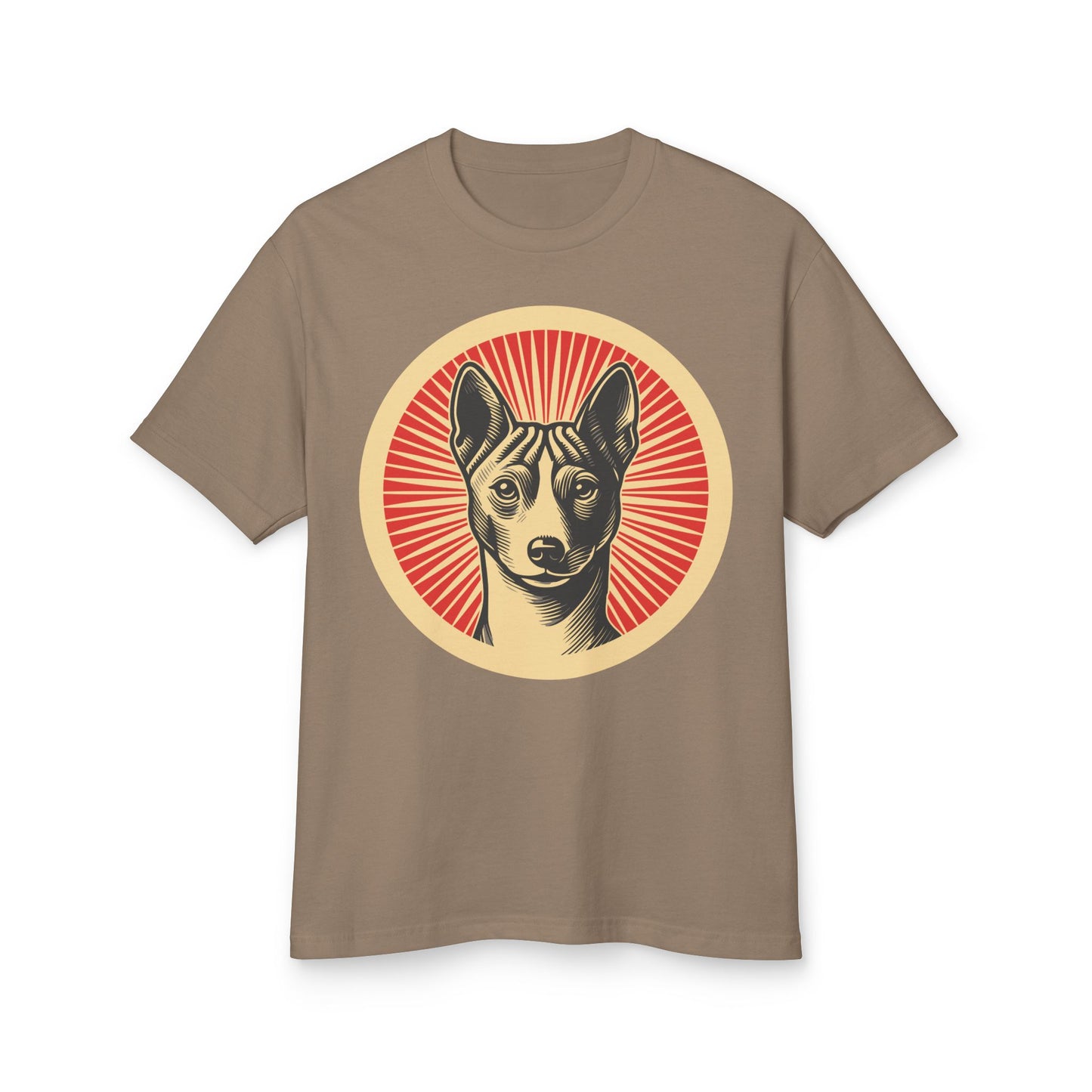 Basenji Heavyweight Cotton T-Shirt for Adults