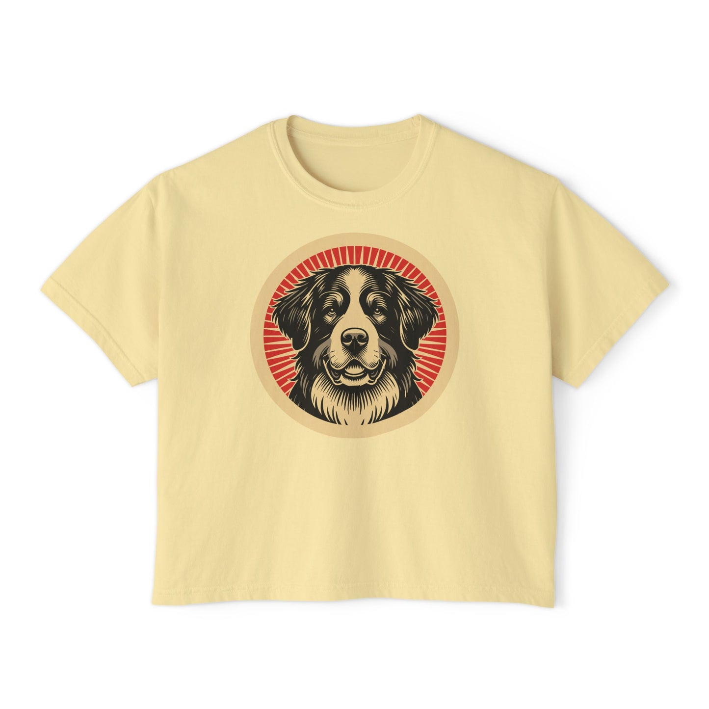 Bernese Mountain Dog Boxy Tee for Women