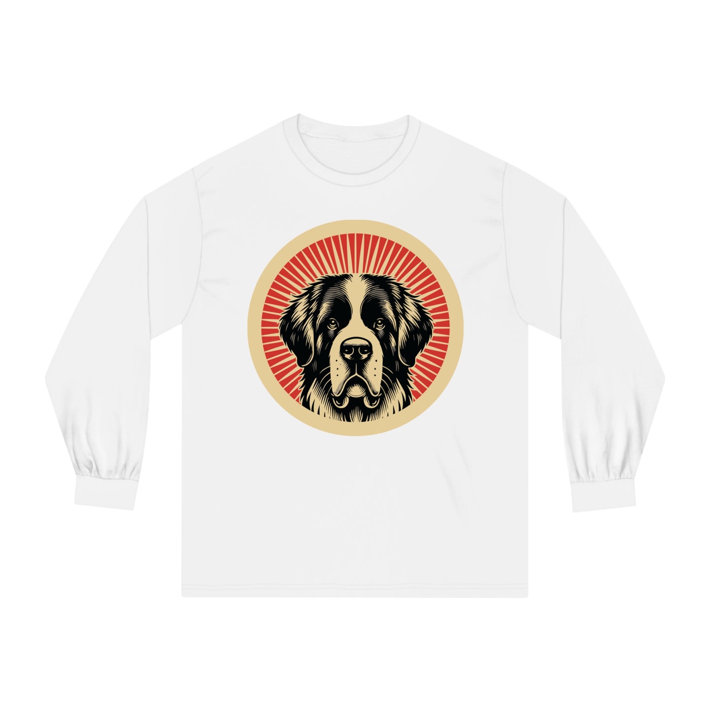 Saint Bernard Long Sleeve Tee for Adults