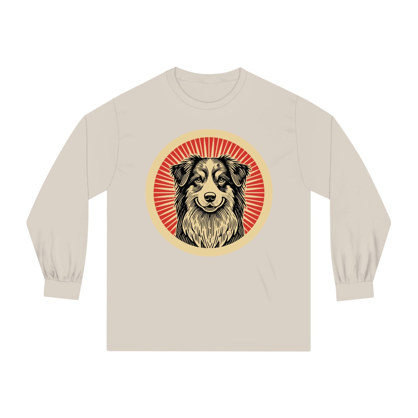 Australian Shepherd Long Sleeve Tee for Adults