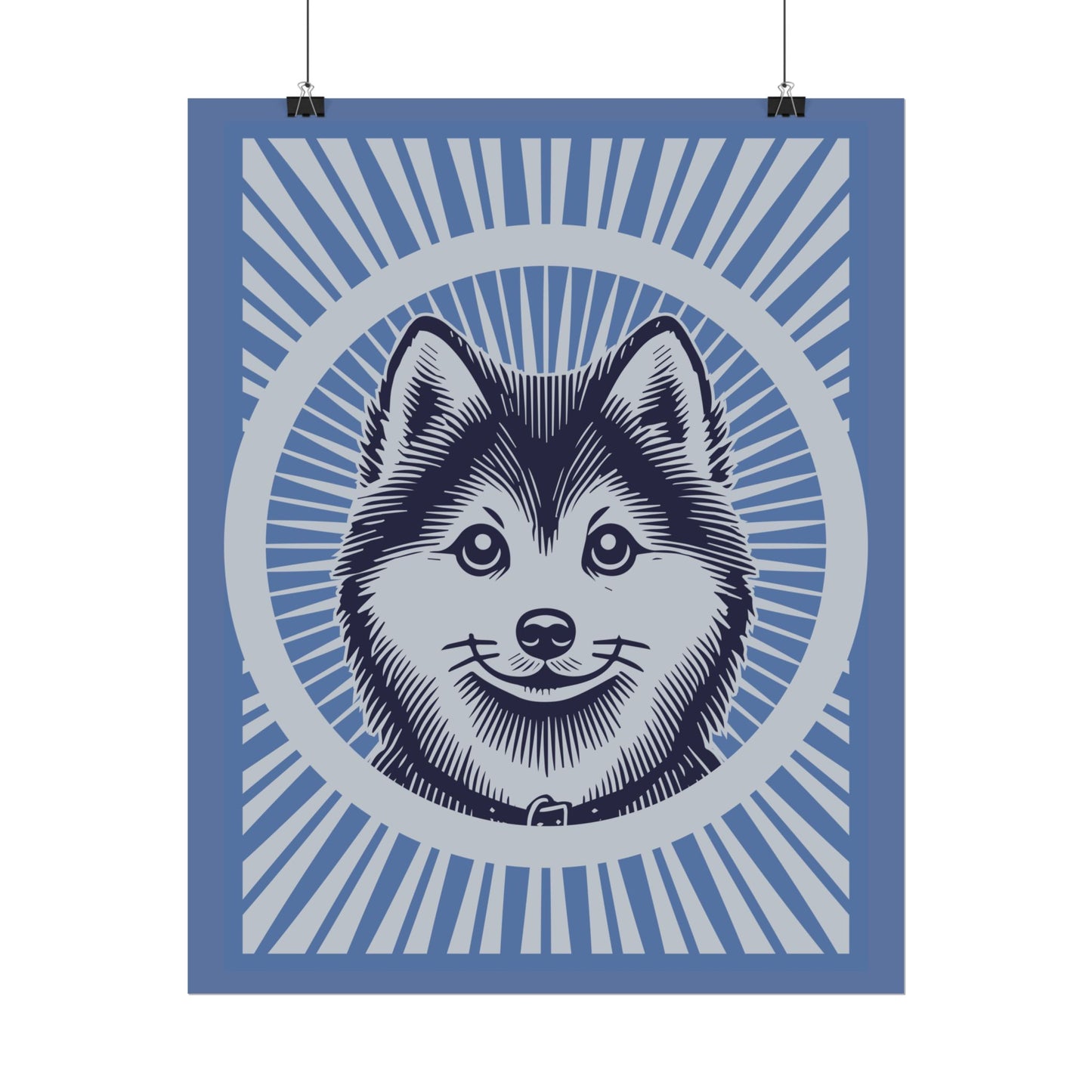 Pomsky Art Print