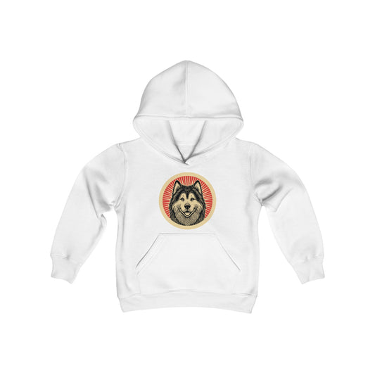 Alaskan Malamute Heavy Hoodie for Kids