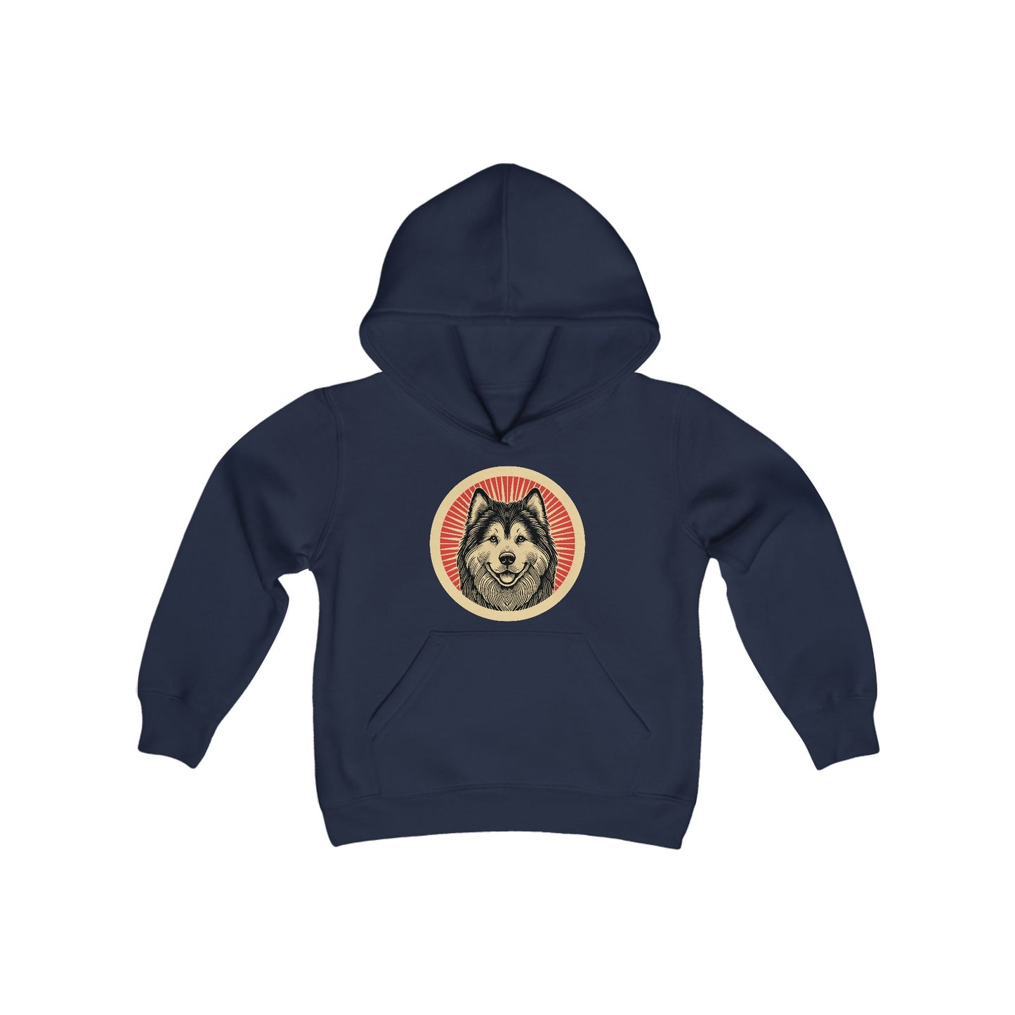 Alaskan Malamute Heavy Hoodie for Kids