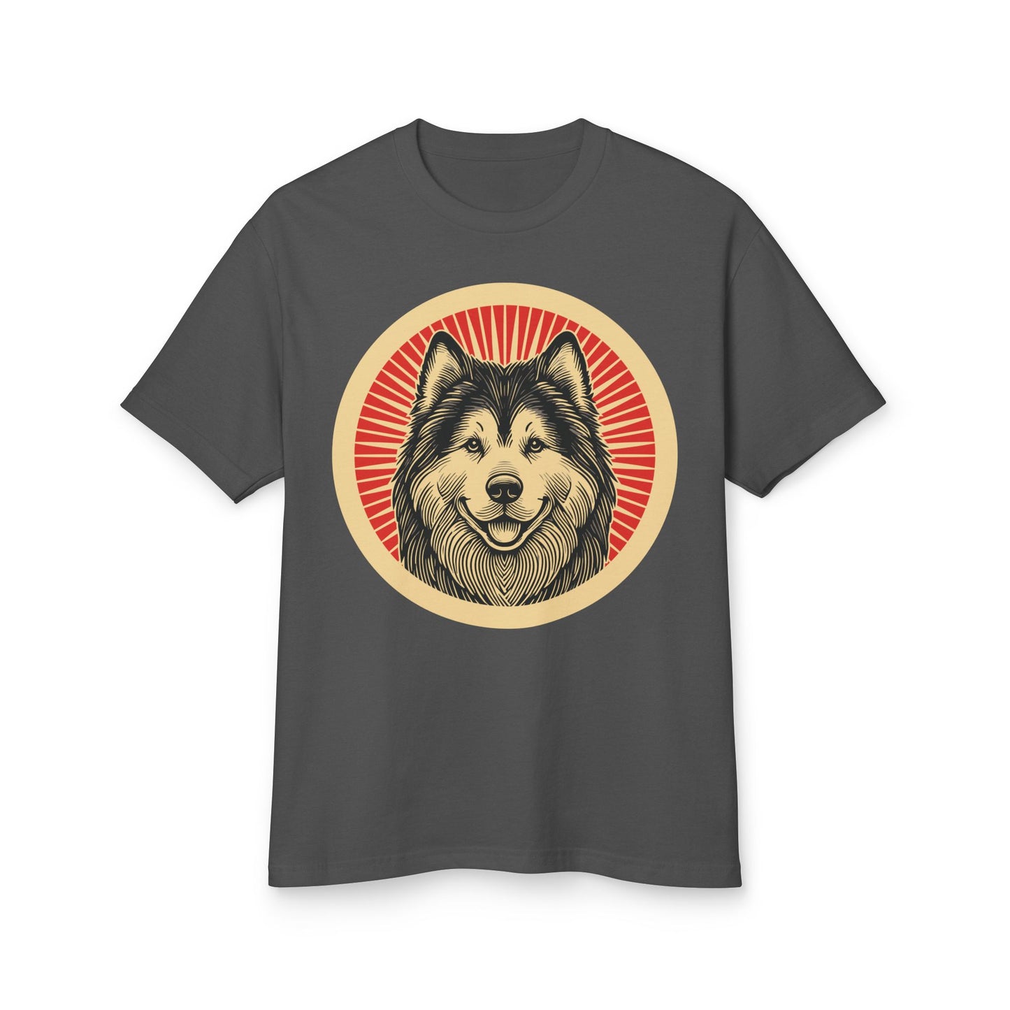 Alaskan Malamute Heavyweight Cotton T-Shirt for Adults