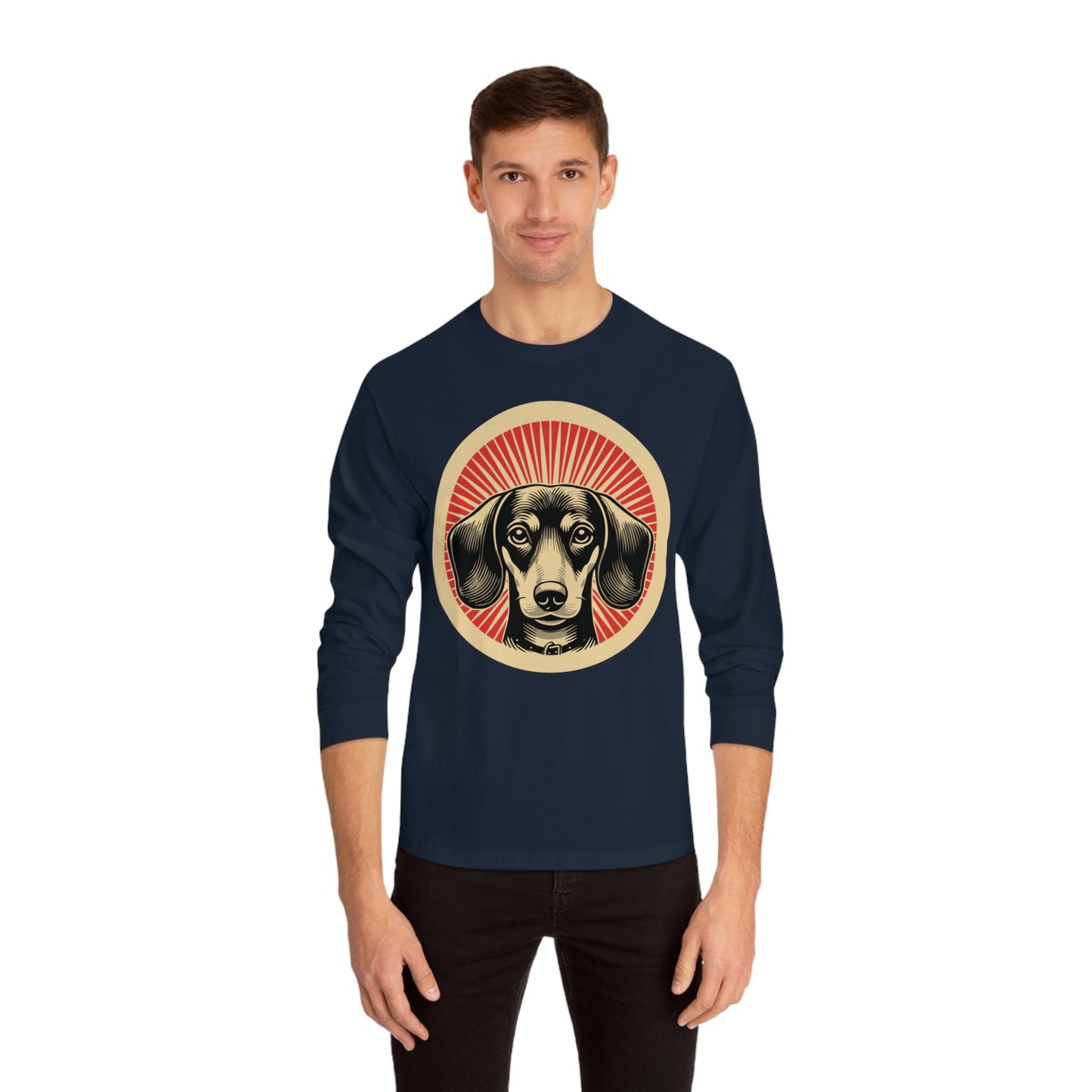 Dachshund Long Sleeve Tee for Adults