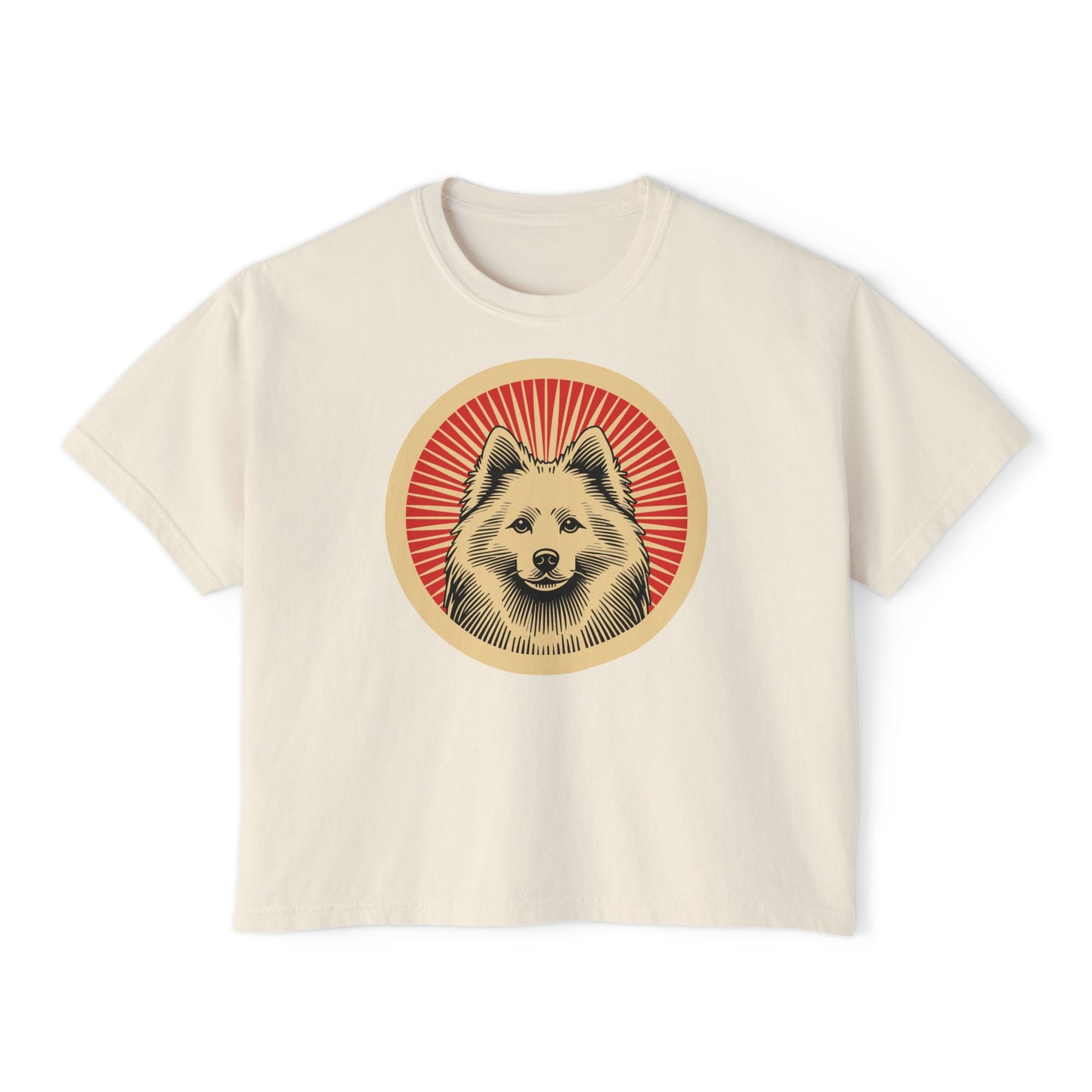 American Eskimo Dog Boxy Tee for Women