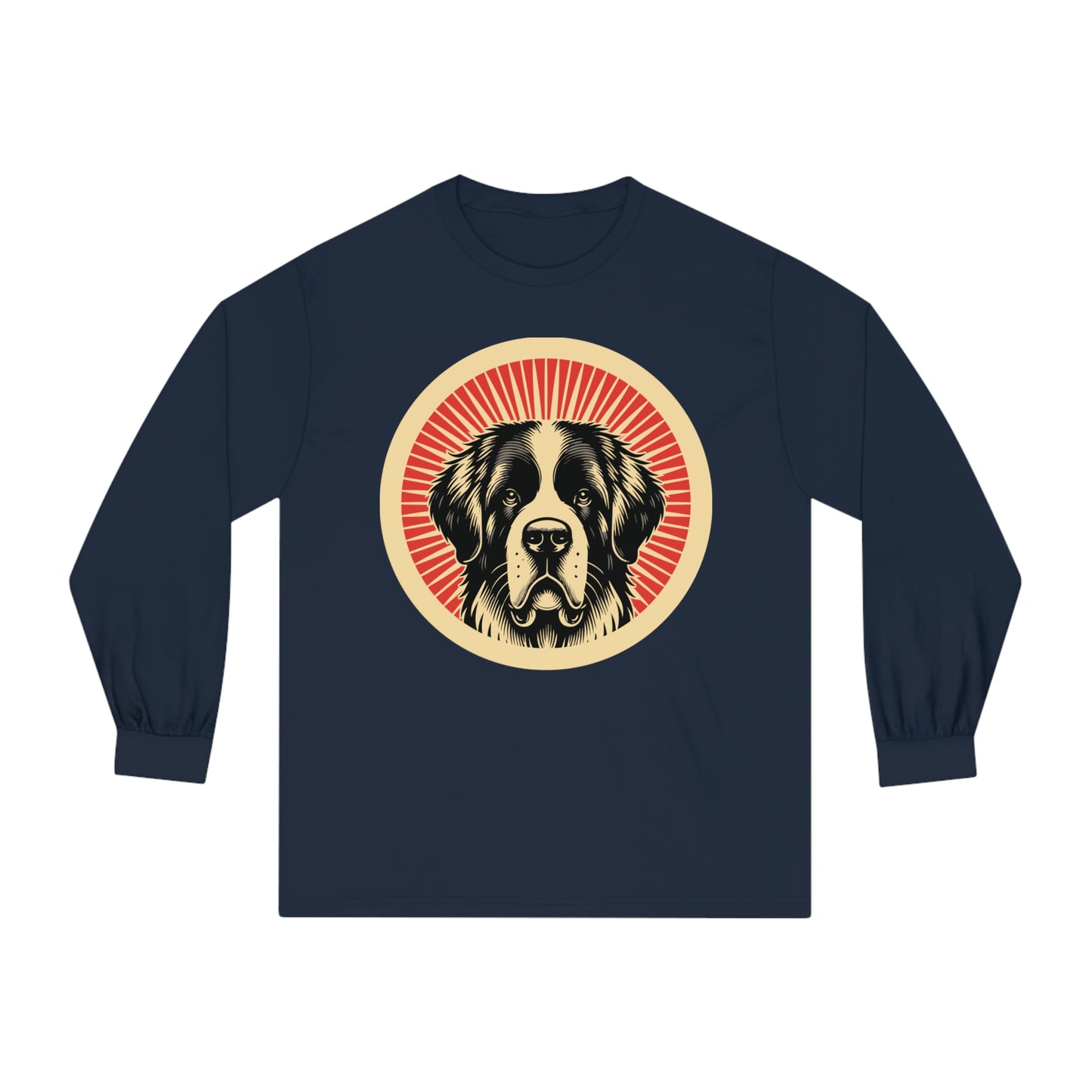 Saint Bernard Long Sleeve Tee for Adults