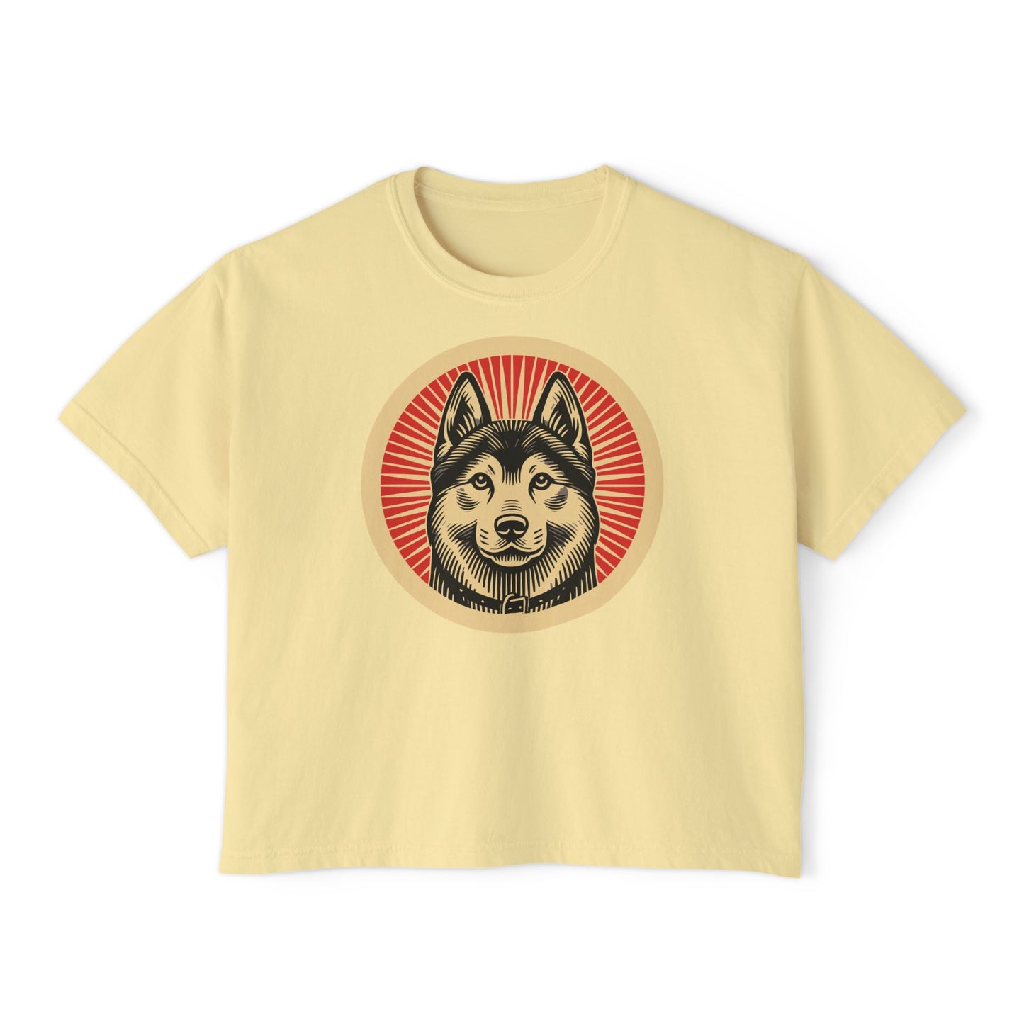 Norwegian Elkhound Boxy Tee for Women