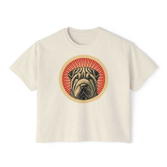 Chinese Shar-Pei Boxy Tee for Women