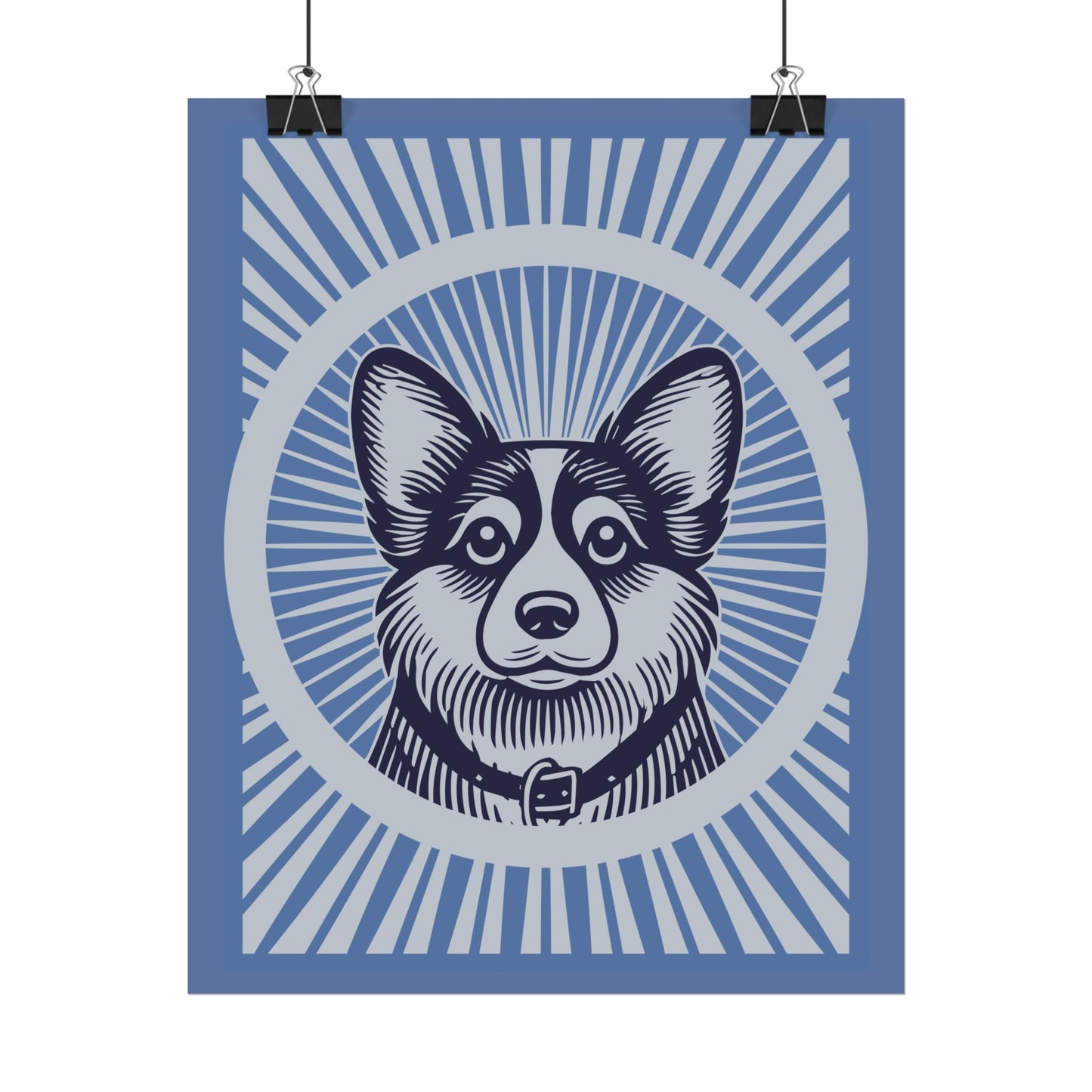 Corgipoo Art Print