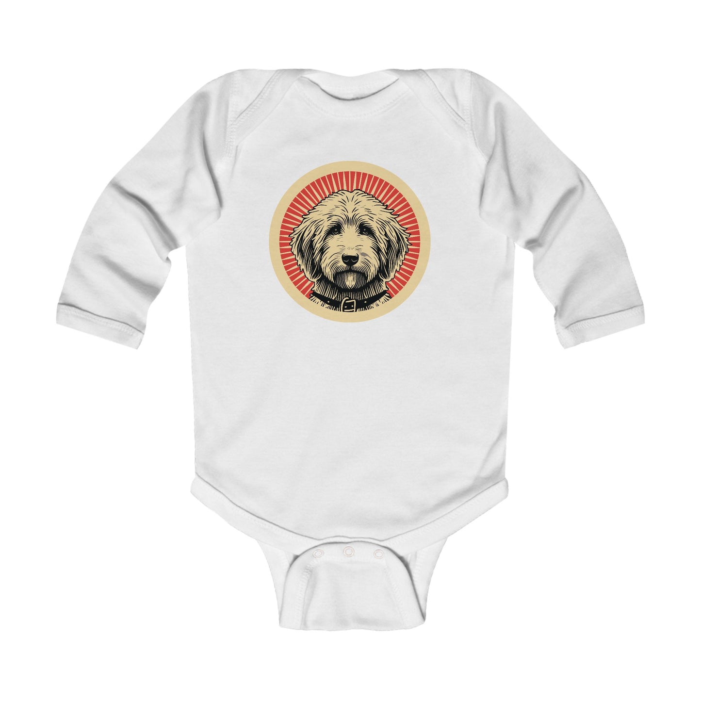Goldendoodle Long Sleeve Bodysuit for Infants