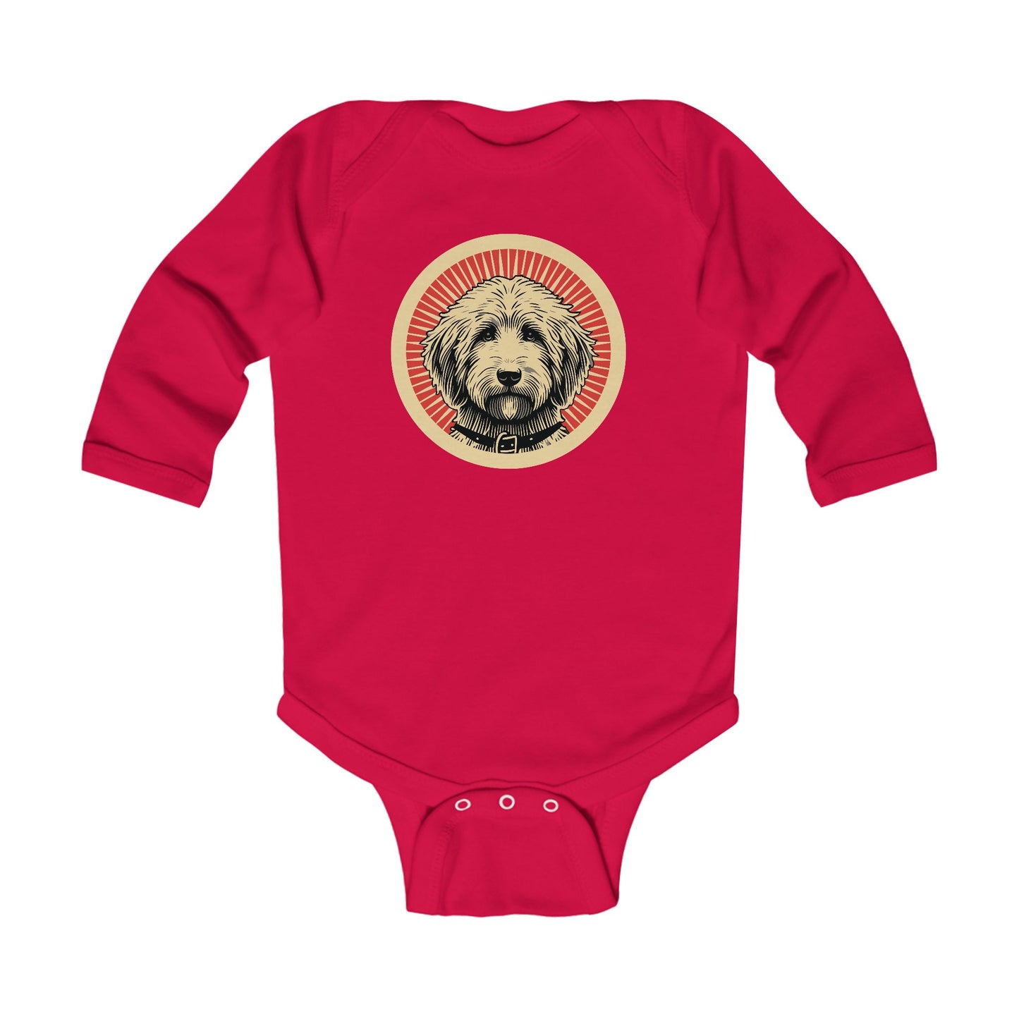 Goldendoodle Long Sleeve Bodysuit for Infants