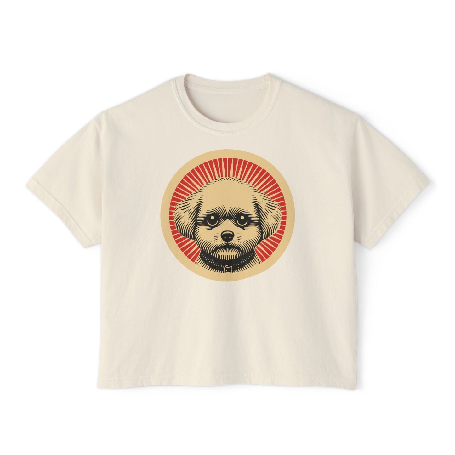 Bichon Frise Boxy Tee for Women