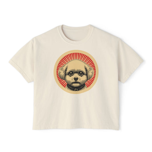 Bichon Frise Boxy Tee for Women