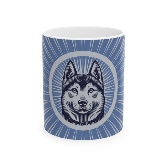 Norwegian Elkhound Ceramic Mug