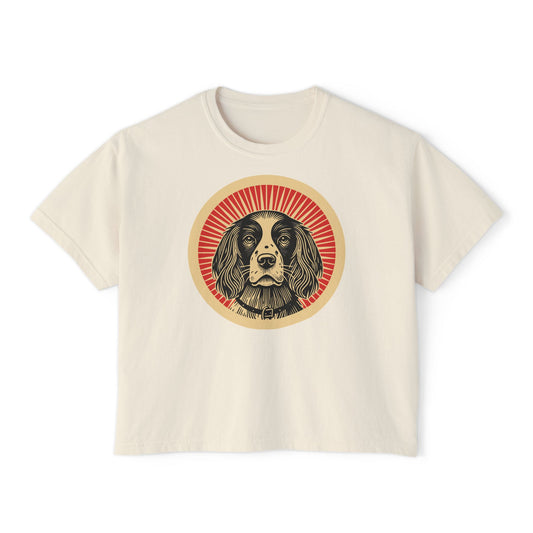 English Springer Spaniel Boxy Tee for Women