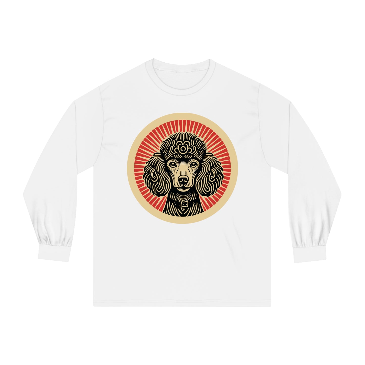 Poodle Long Sleeve Tee for Adults