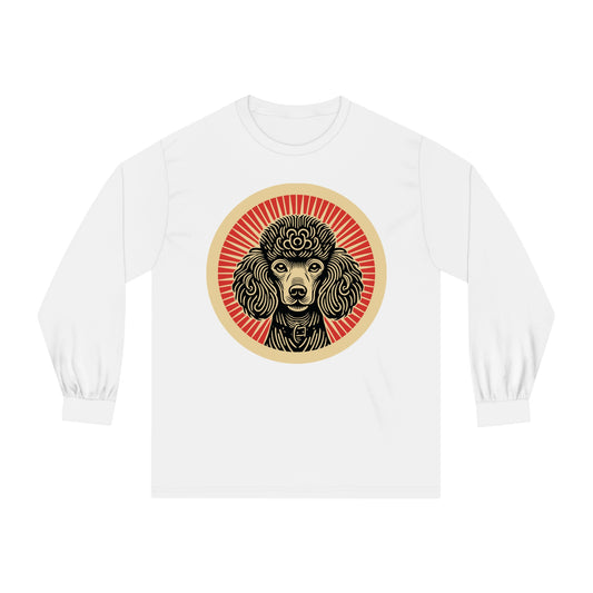 Poodle Long Sleeve Tee for Adults