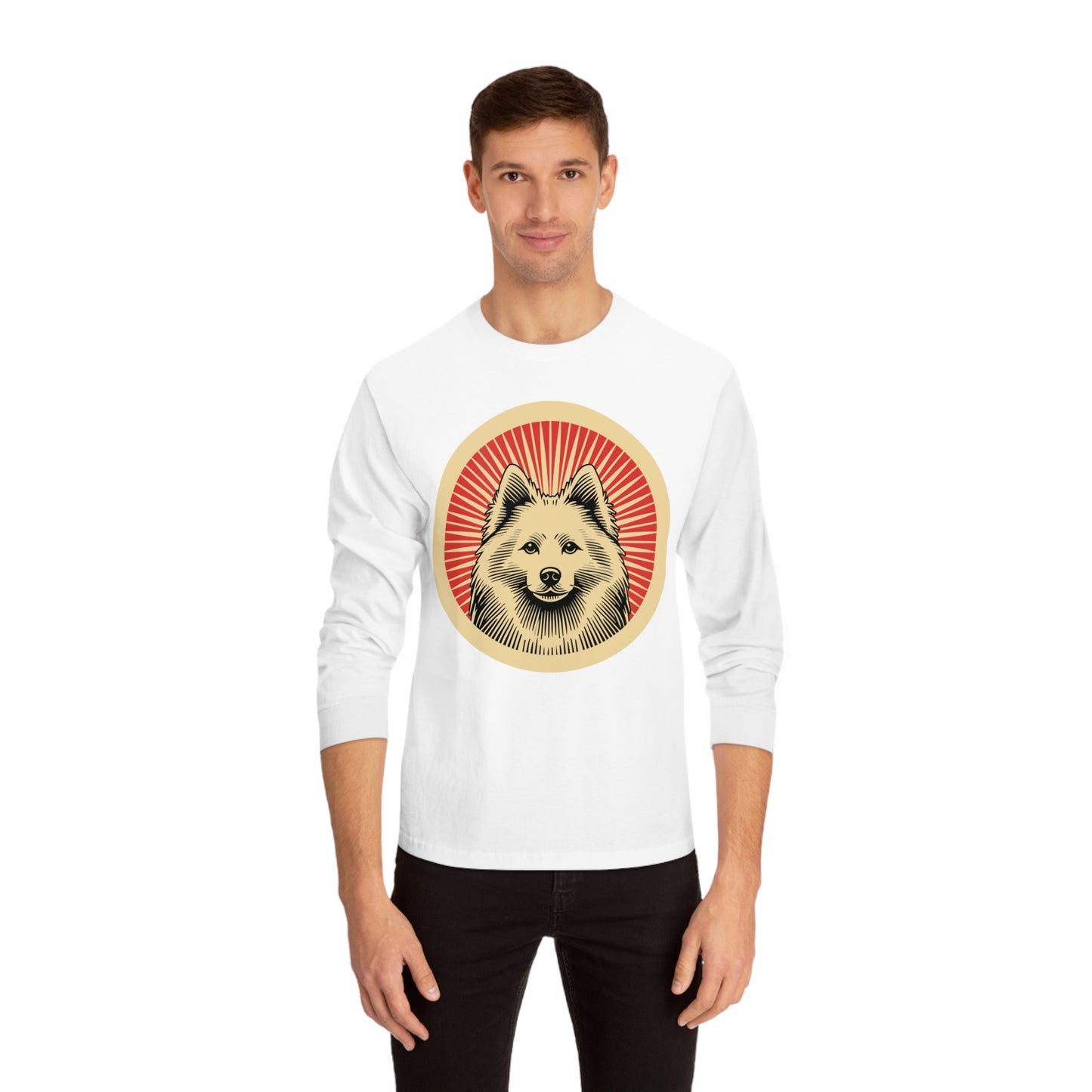 American Eskimo Dog Long Sleeve Tee for Adults