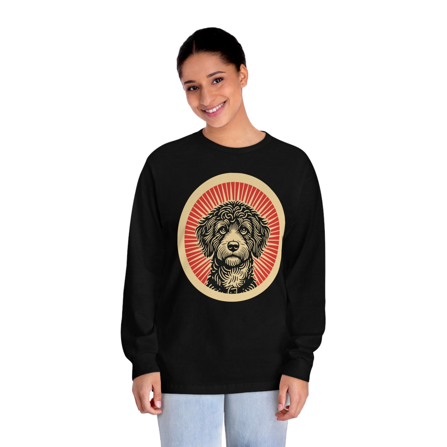 Bordoodle Long Sleeve Tee for Adults