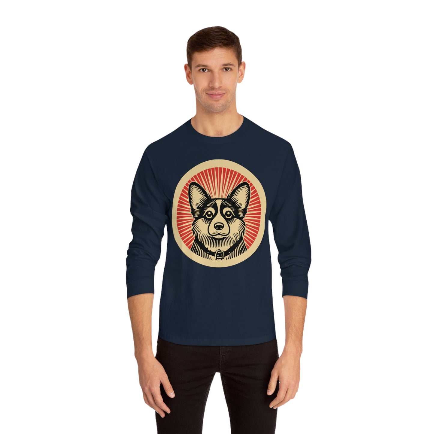 Corgipoo Long Sleeve Tee for Adults