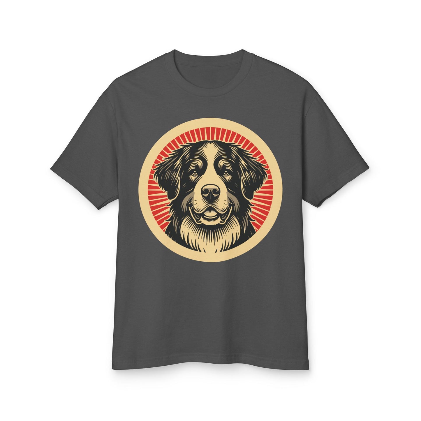 Bernese Mountain Dog Heavyweight Cotton T-Shirt for Adults
