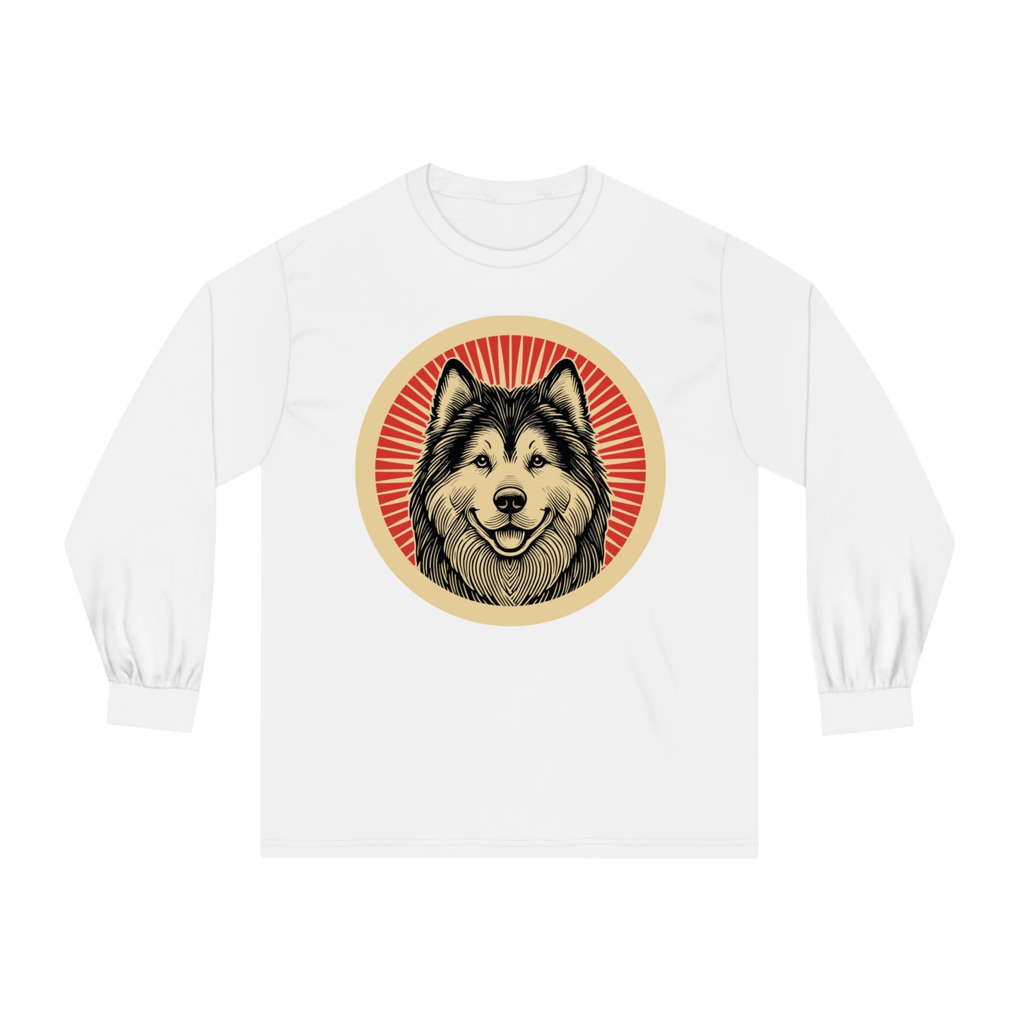 Alaskan Malamute Long Sleeve Tee for Adults