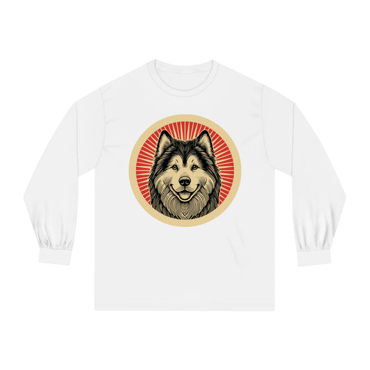 Alaskan Malamute Long Sleeve Tee for Adults