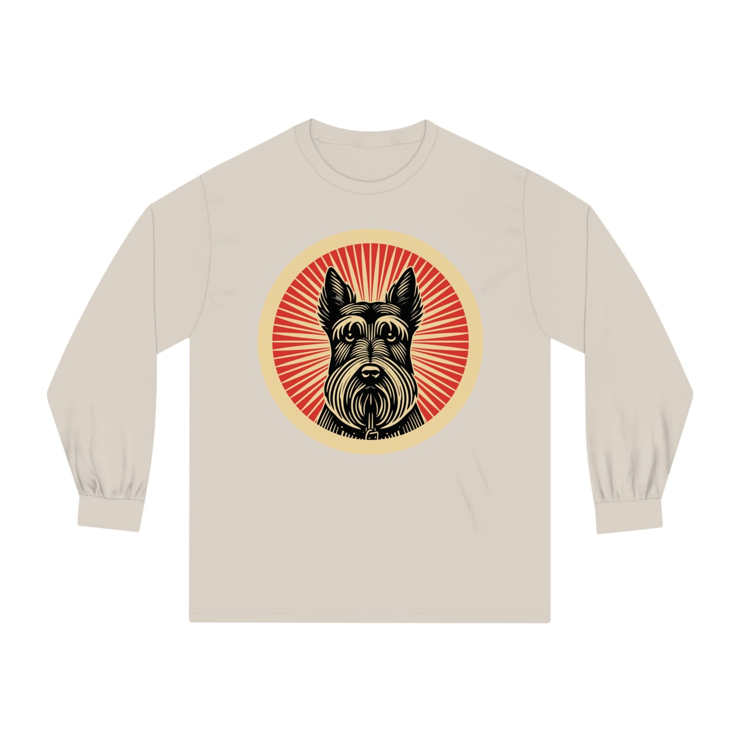 Scottish Terrier Long Sleeve Tee for Adults