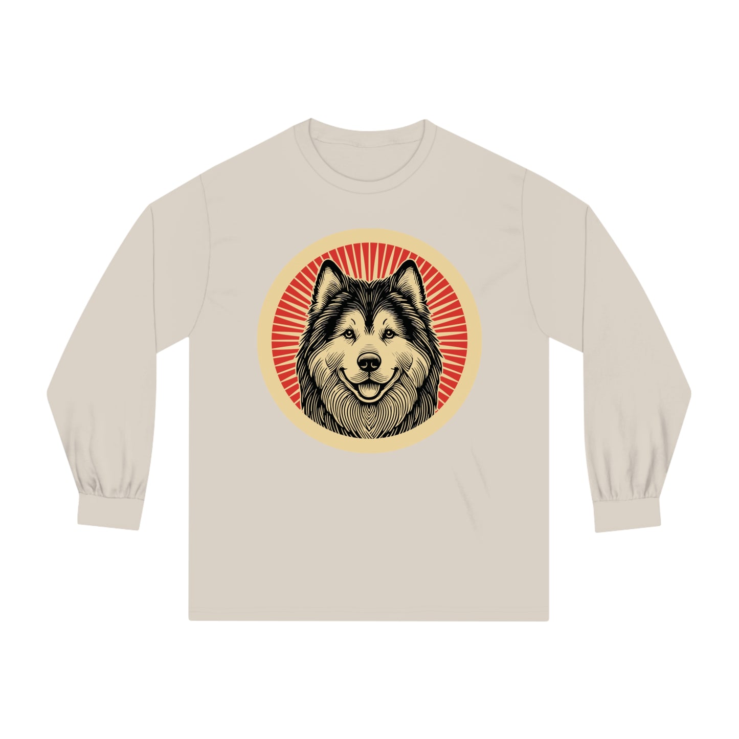 Alaskan Malamute Long Sleeve Tee for Adults