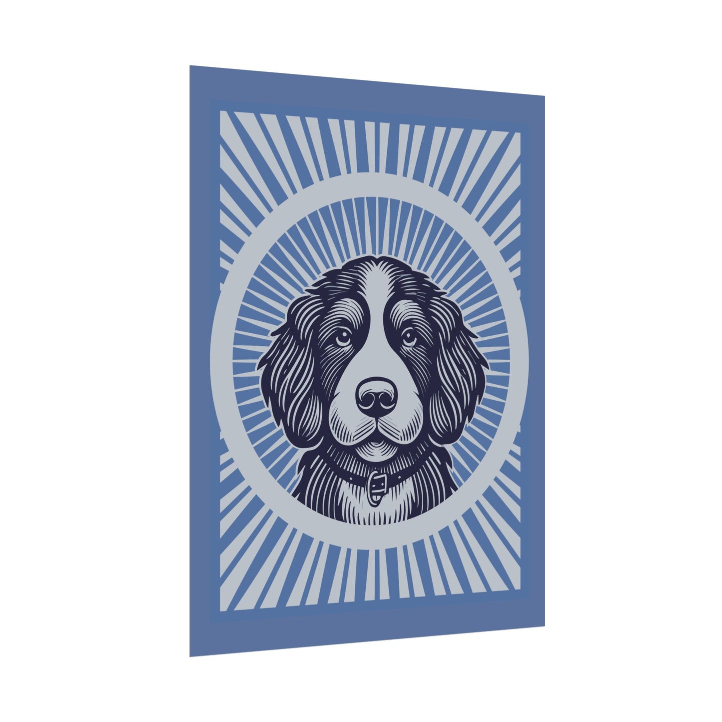 Bernedoodle Art Print