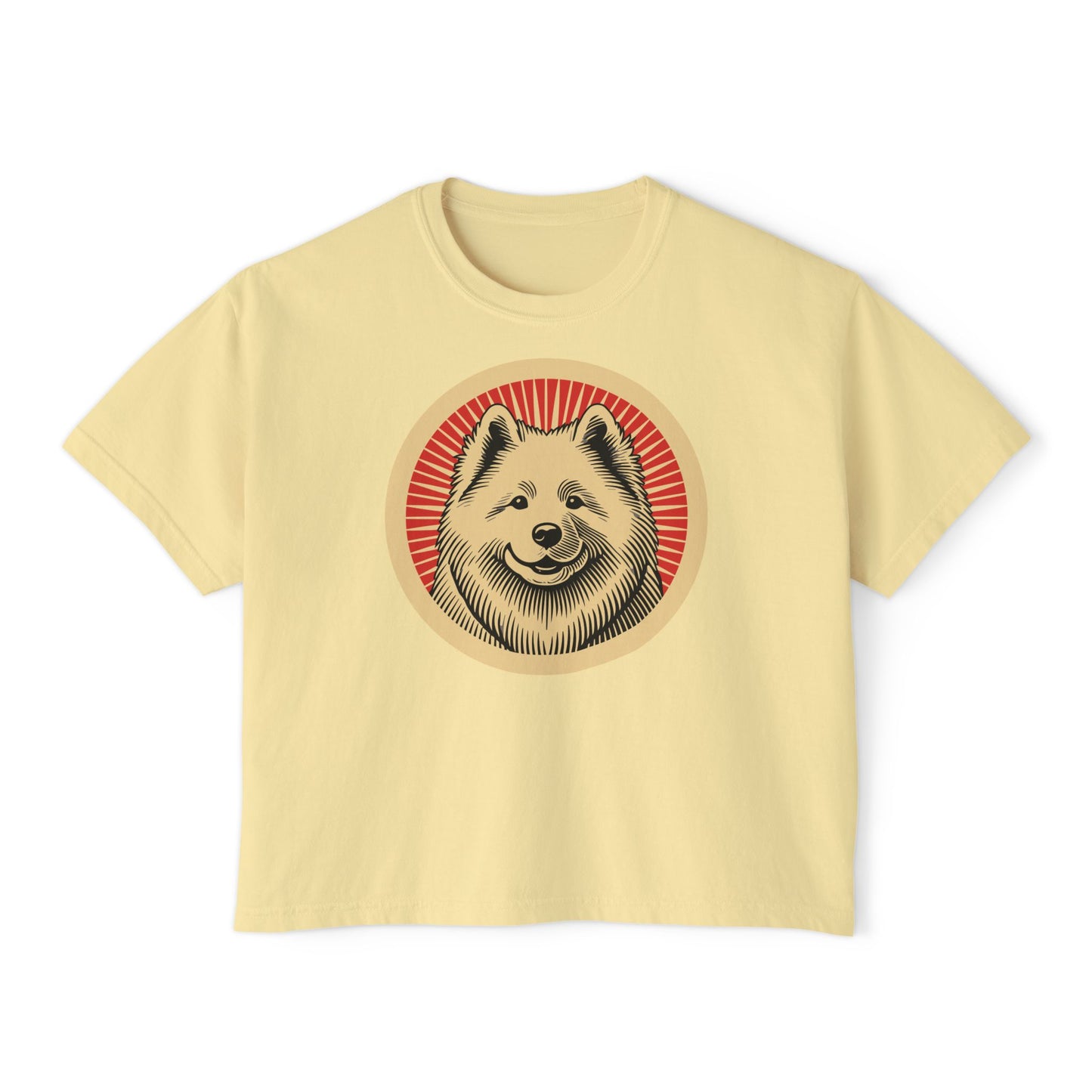 Samoyed Boxy Tee for Women