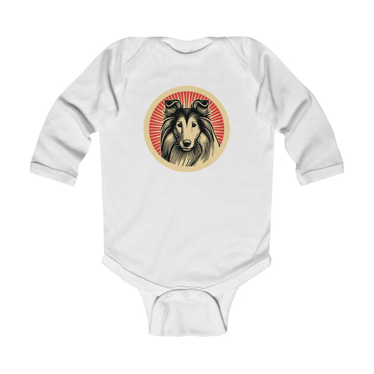 Collie Long Sleeve Bodysuit for Infants