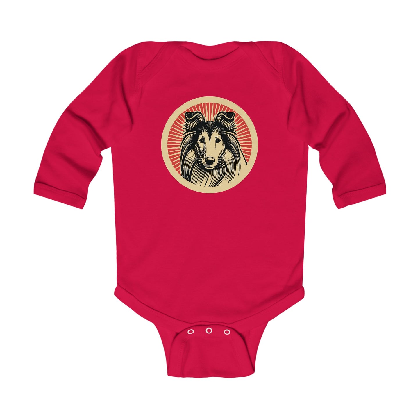 Collie Long Sleeve Bodysuit for Infants