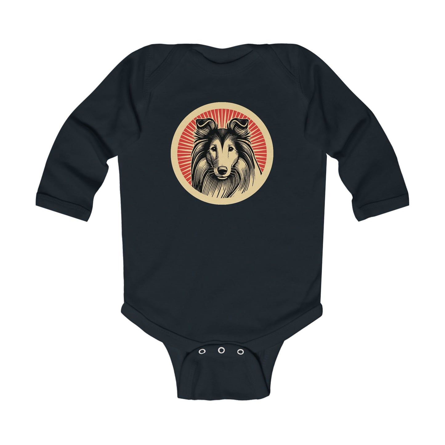 Collie Long Sleeve Bodysuit for Infants