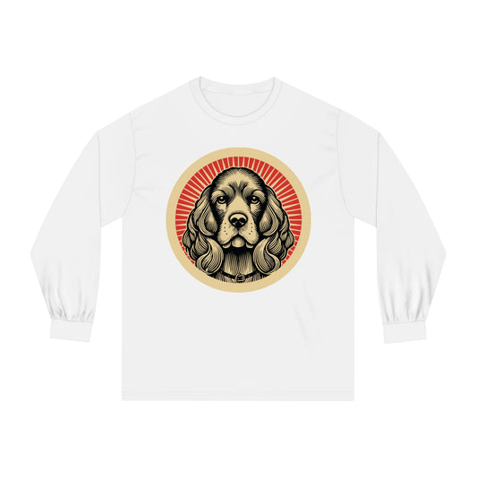 Cavalier King Charles Spaniel Long Sleeve Tee for Adults