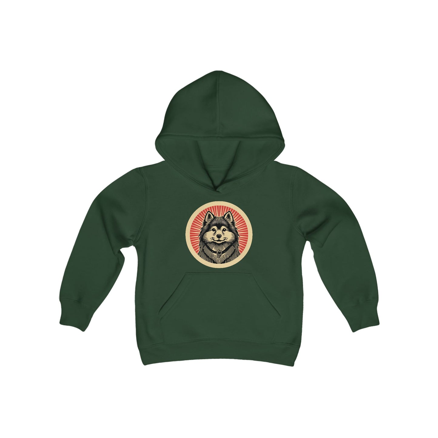 Finnish Spitz Heavy Hoodie for Kids